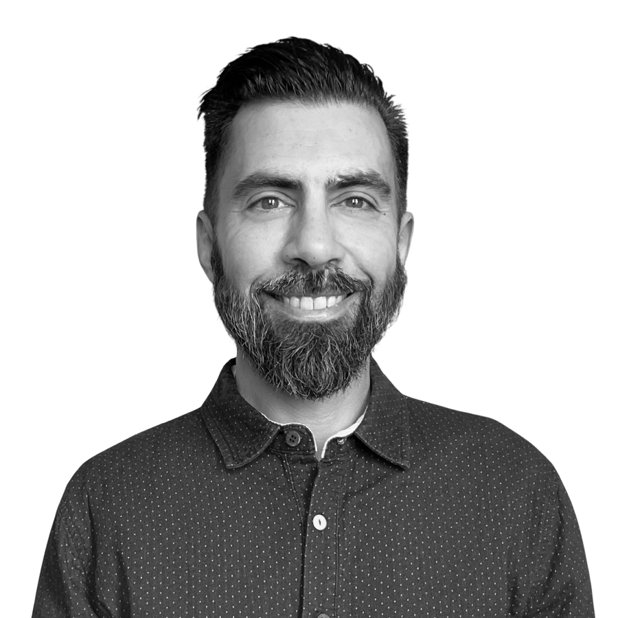The image is a portrait-pic of one of our team-member: Malik Michelini