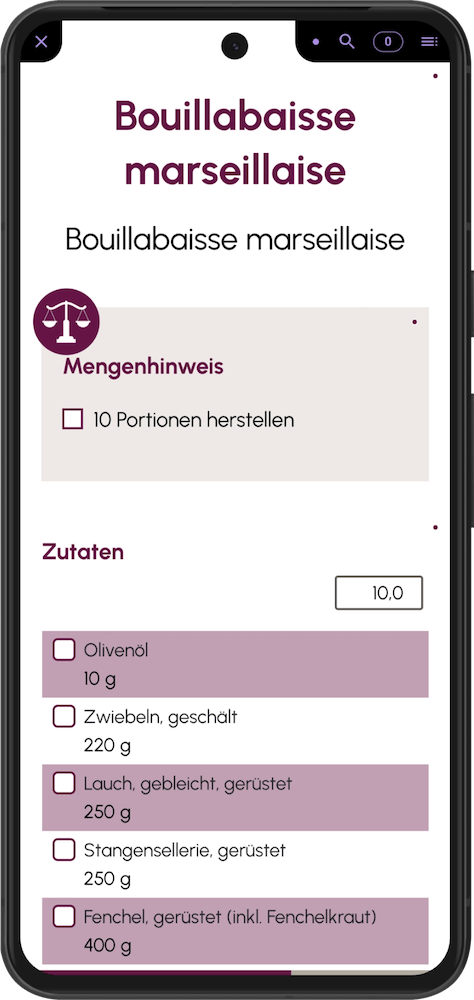 Pinch of Salt app screen