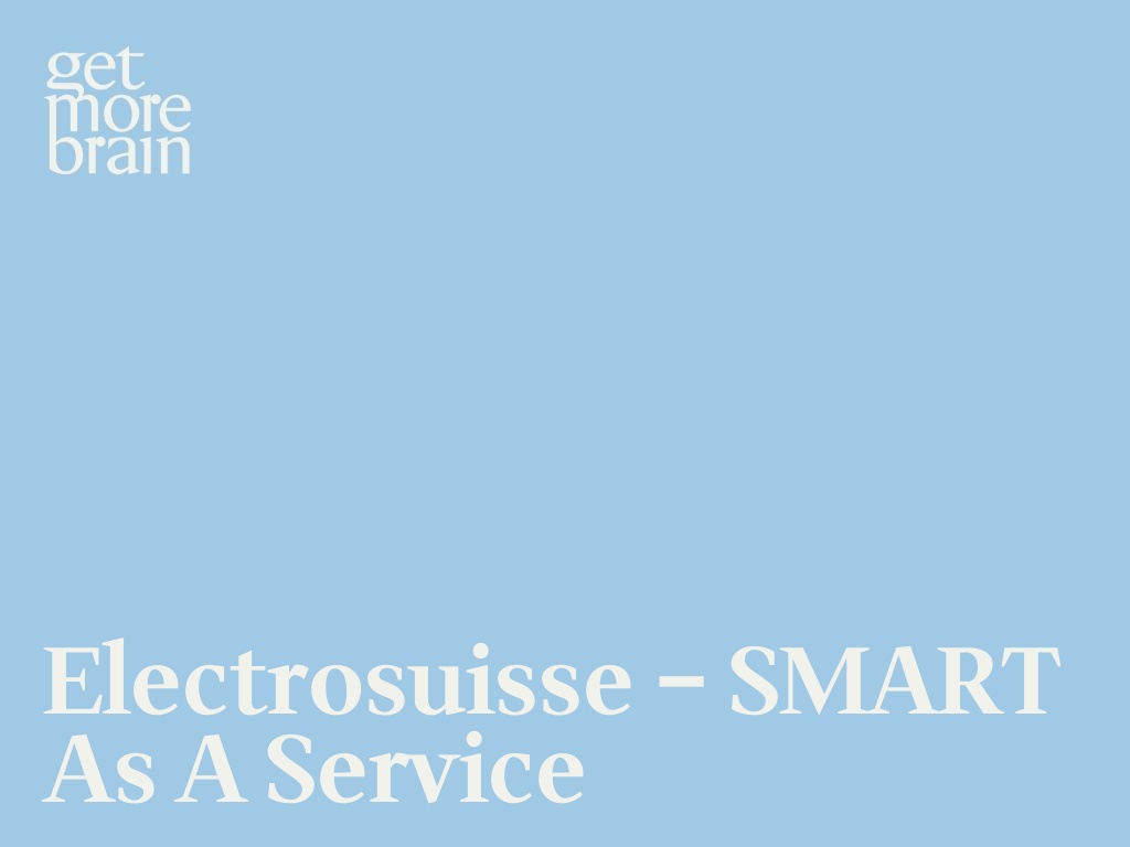 Electrosuisse – SMART as a Service