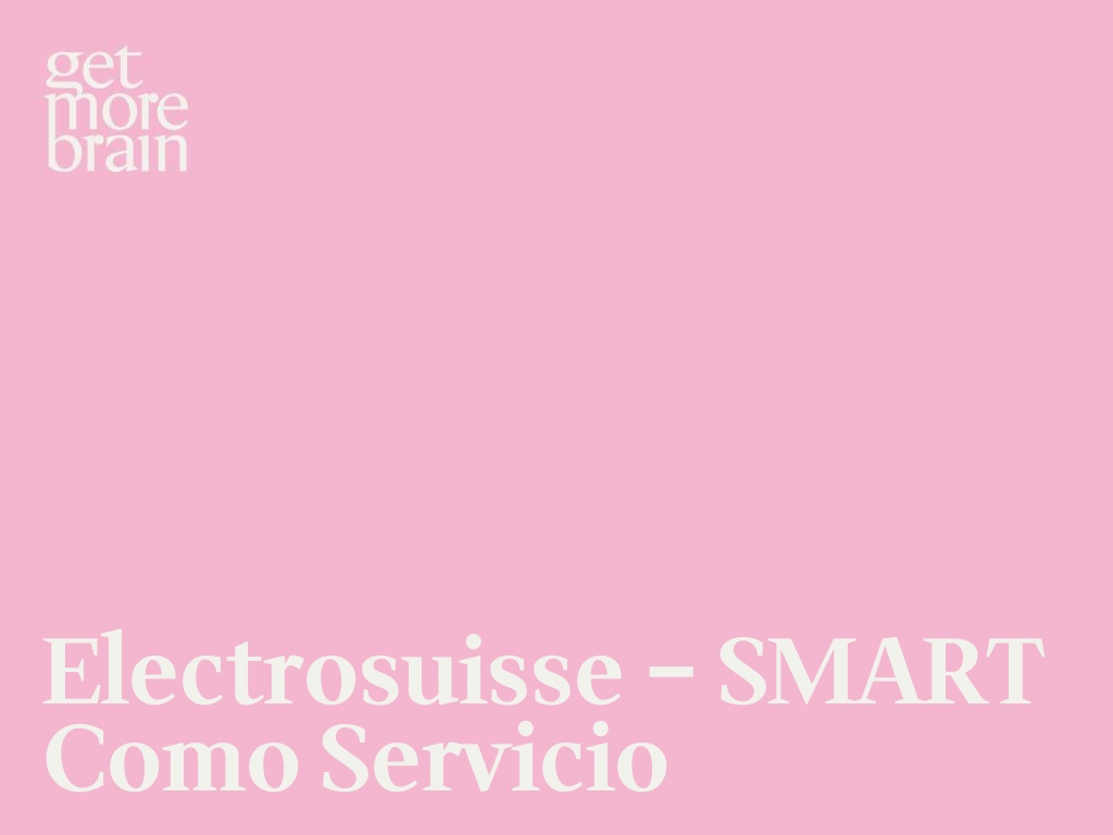 Electrosuisse – SMART como servicio