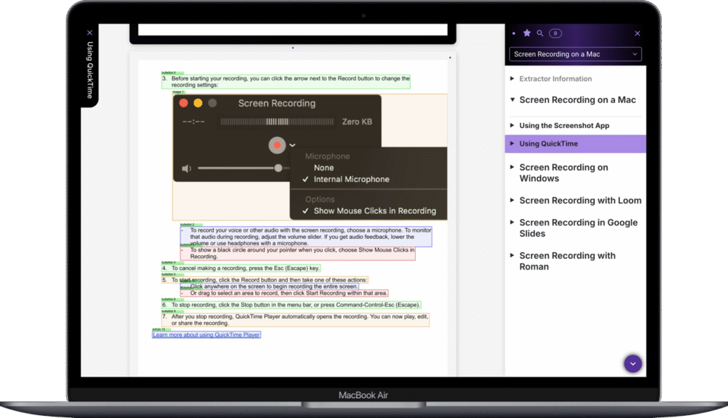 Extraer de PDFs - asegurar la estructura